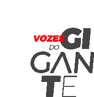 a logo for vozes gi do gan te with a white background