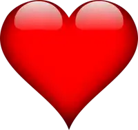 a red heart with a white background is a symbol of love