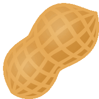 a peanut with a checkered pattern on it