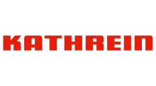 a red logo for kathrein is on a white background