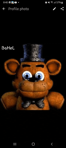 a picture of a stuffed teddy bear wearing a top hat and bow tie .