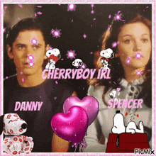 a picture of danny spencer and snoopy