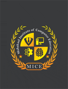 a logo for the mahakaal institute of computer education mice