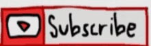 a cartoon drawing of a subscribe button on youtube