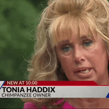 a woman named tonia haddix is on a news program