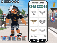 a boy wearing a fly emirates shirt is in the avatar editor app