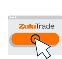 a computer screen with zulutrade written on it and an arrow pointing to it