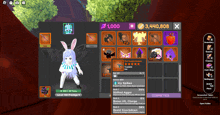 a screenshot of a video game shows a bunny rabbit character