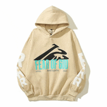 a hoodie that says fear of god april nineteenth 2022