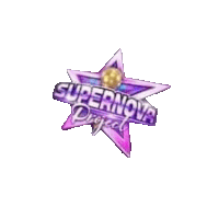 a logo for supernova project with a purple star