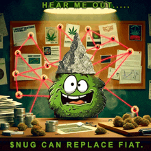 a poster that says hear me out $ nug can replace fiat on the bottom