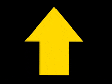 a yellow arrow pointing up on a black background