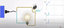 a diagram of a light bulb being connected to a voltage regulator