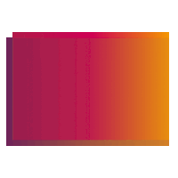 a pink and orange gradient background with a rectangle in the middle .