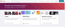 a screenshot of the popular and trending topics page for udemy