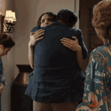 Awkward Hug Sofia Herrera GIF