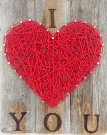 a wooden sign that says i love you