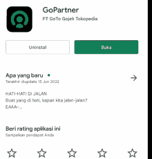 a screenshot of a gopartner app on a cell phone