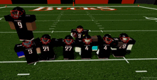 a group of chicago football players are posing for a picture