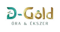 a logo for a company called d-gold with a clock on it