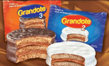 two packages of grandete 3 and grandete 2 cakes