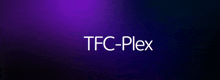 a purple background with the words tfc-plex