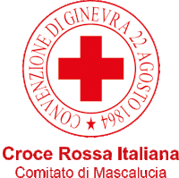 the logo for the croce rossa italiana comitato di mascallucia