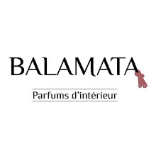 a logo for balamata parfums d ' interieur