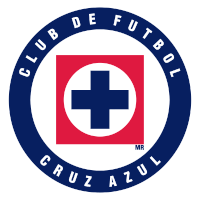 a logo for club de futbol cruz azul with a blue cross in the center