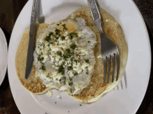 a close up of a plate of food with a fork on it