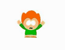 pico from south park is a cartoon character with red hair and green clothes .