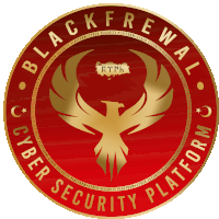 a black firewall cyber security platform logo with a bird