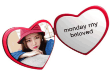 a picture of a woman with the words monday my beloved