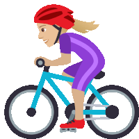 Biking Joypixels Sticker