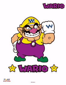 a cartoon drawing of wario from the video game mario