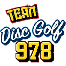 a team disc golf logo with the number 978 on it