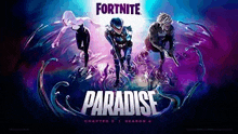 a poster for fortnite paradise chapter 3 season 4