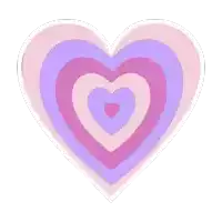 a pink and purple heart with a pink heart in the middle