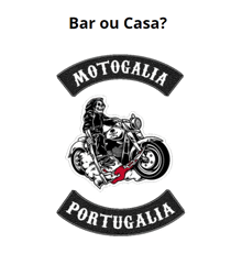 a picture of a man riding a motorcycle with the words motogallia portugalia on the bottom