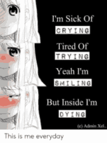 a black and white drawing of a girl with a quote on it