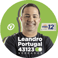 a man in a black shirt with leandro portugal 43123 written on it