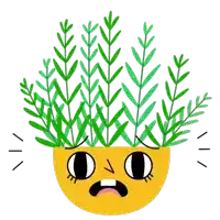 Fern In Shock Sticker