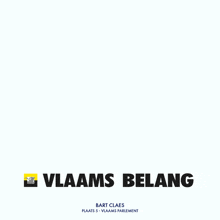 a poster that says vlaanderen weer van ons on it