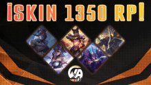 a poster that says ' iskin 1350 rp ! ' on it