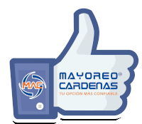 a facebook thumbs up with mayoreo cardenas on it