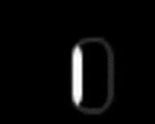 the number 0 is being displayed on a black background