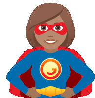 a woman wearing a superhero costume with a yellow circle on her chest