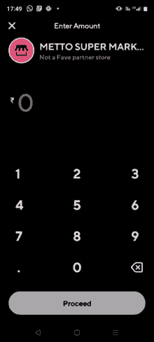 a screenshot of a app on a cell phone that says `` enter amount '' .