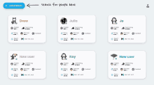 a screenshot of a search for people here screen