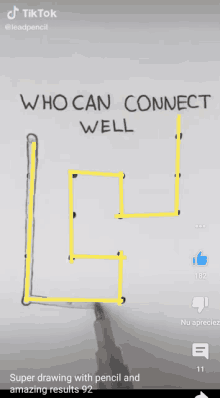 a drawing of a maze with the words who can connect well below it